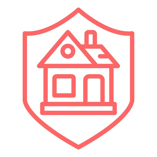 Estilo de icono protegido por diseño vectorial