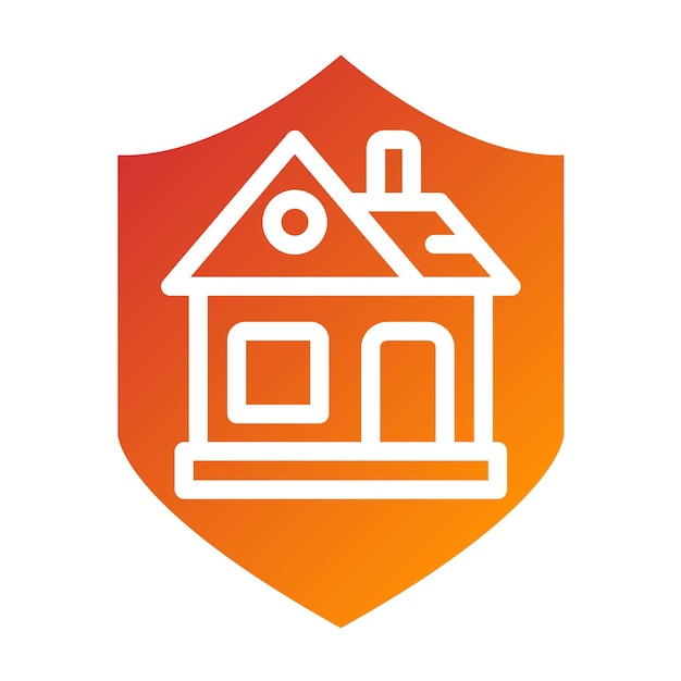 Estilo de icono protegido por diseño vectorial