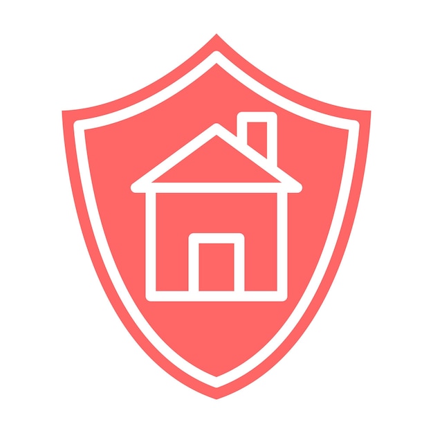 Estilo de icono protegido por diseño vectorial