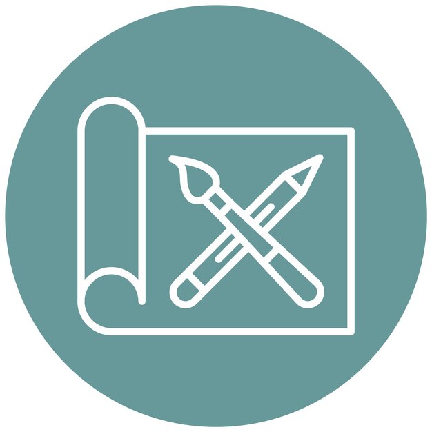 Estilo de icono de prototipo de diseño vectorial