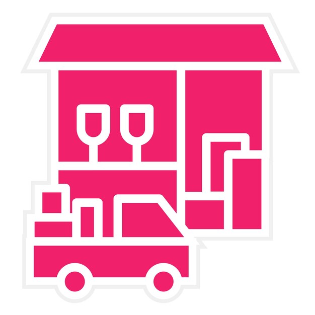 Estilo del icono del proveedor del diseño vectorial