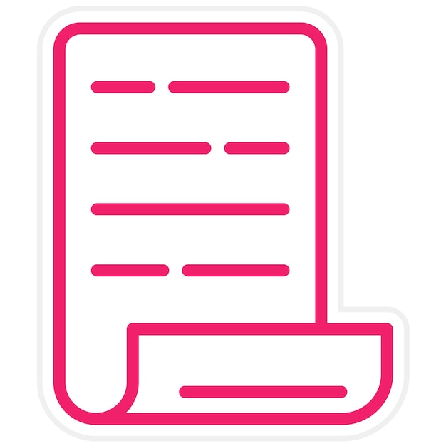 Estilo del icono del proyecto de ley de diseño vectorial