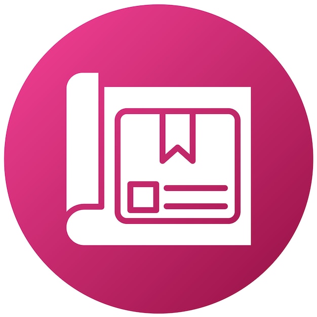 Estilo del icono del proyecto de producto de diseño vectorial