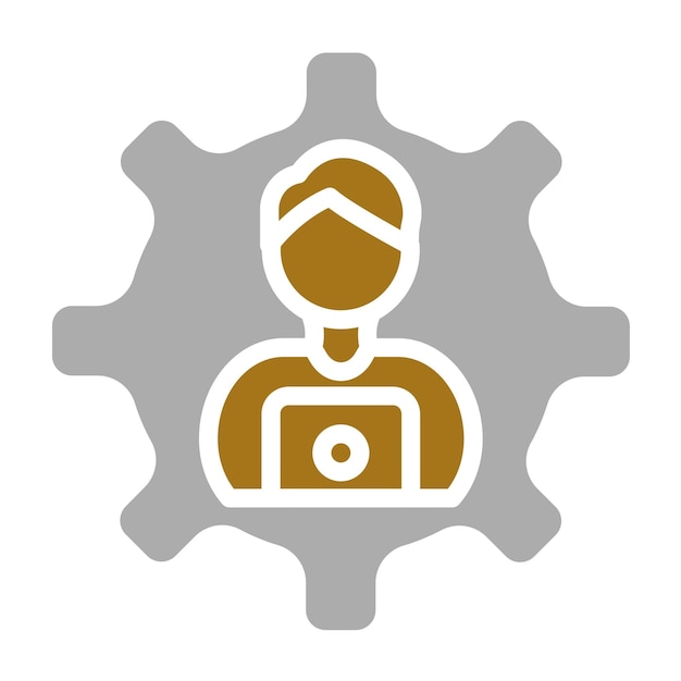 Estilo de icono de proyecto remoto de diseño vectorial