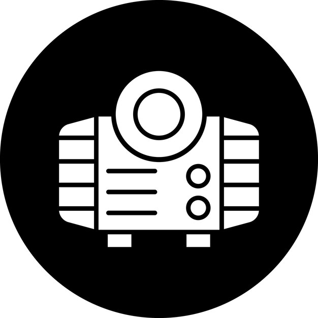 Vector estilo del icono del proyector de diseño vectorial