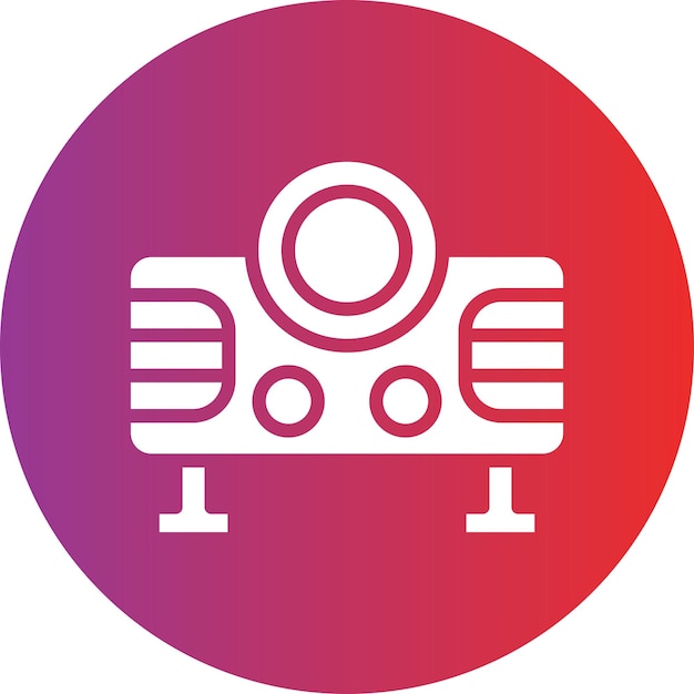 Estilo del icono del proyector de video