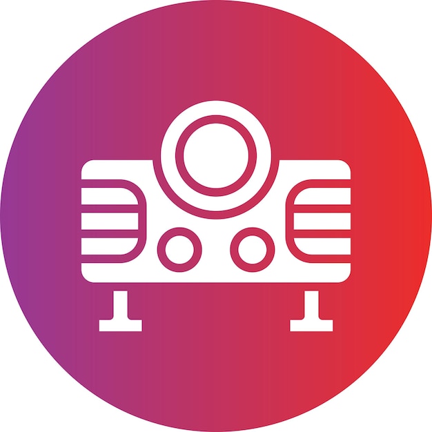 Estilo del icono del proyector de video