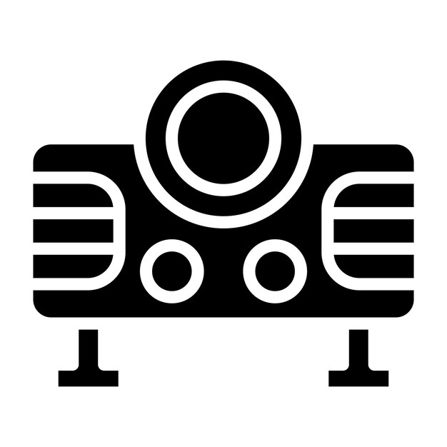Estilo del icono del proyector de video