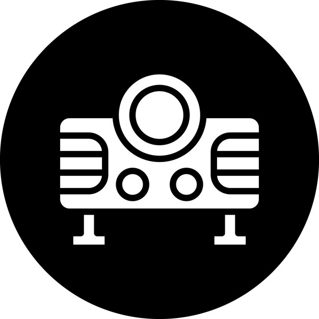 Estilo del icono del proyector de video