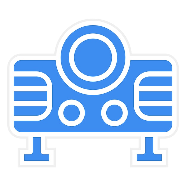 Estilo del icono del proyector de video