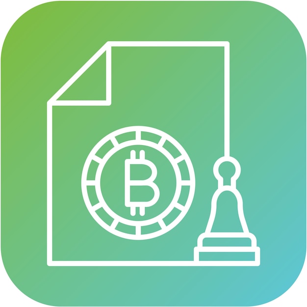 Estilo de icono de prueba de autoridad de diseño vectorial