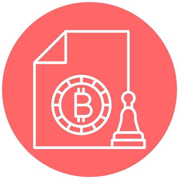 Estilo de icono de prueba de autoridad de diseño vectorial