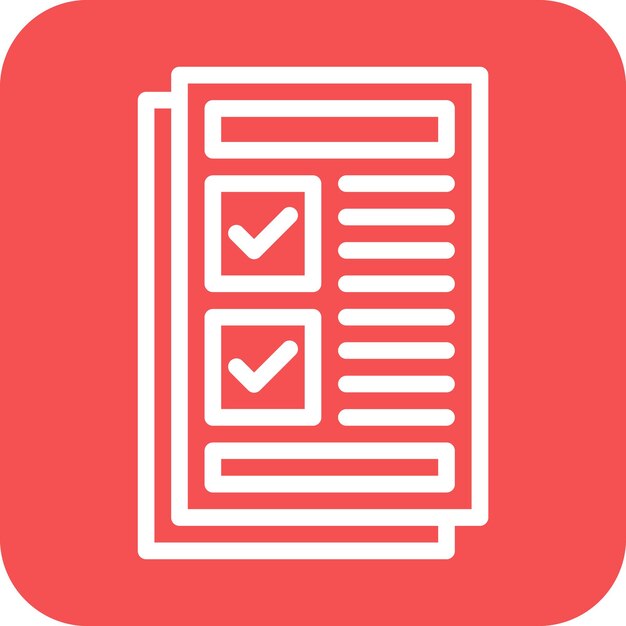 Estilo del icono de prueba de diseño vectorial