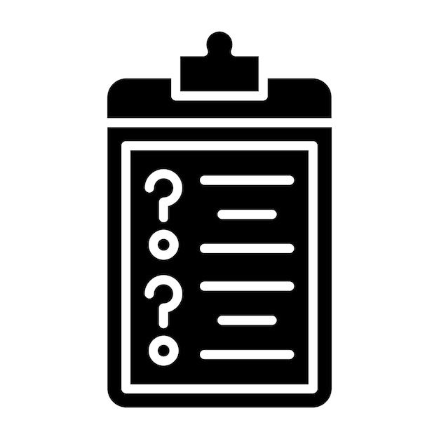 Estilo del icono de prueba de diseño vectorial
