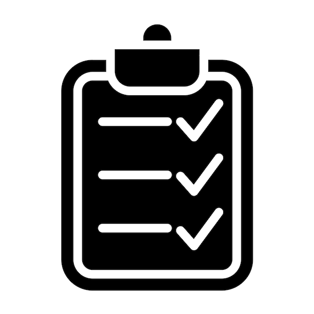 Estilo del icono de prueba de diseño vectorial