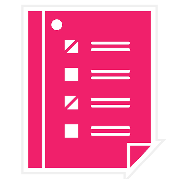 Estilo del icono de prueba de diseño vectorial