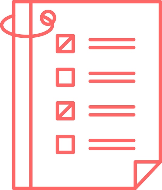 Estilo del icono de prueba de diseño vectorial
