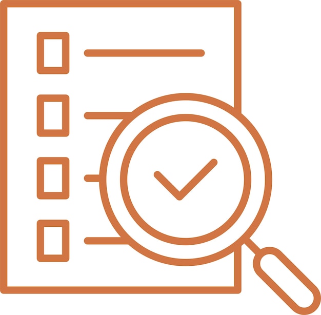 Estilo de icono de prueba de diseño vectorial