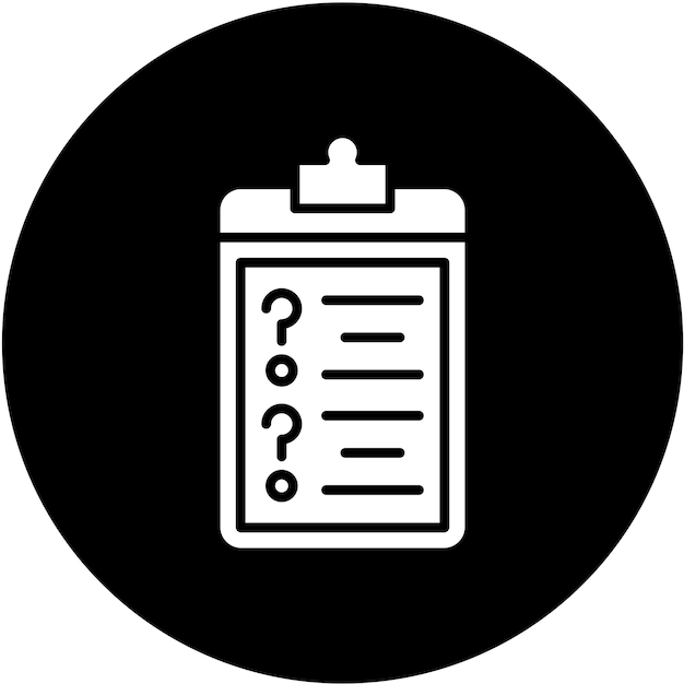 Estilo del icono de prueba de diseño vectorial