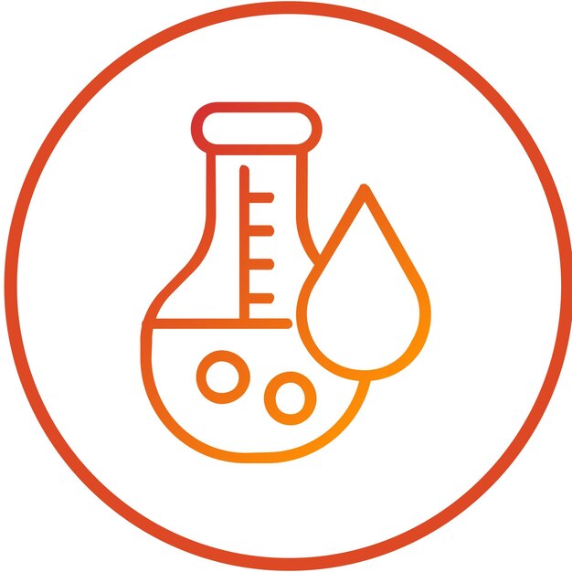 Estilo del icono de prueba de laboratorio de diseño vectorial