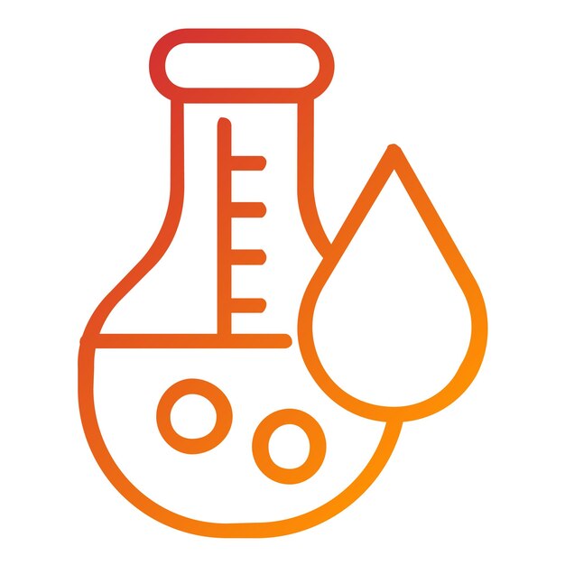 Estilo del icono de prueba de laboratorio de diseño vectorial