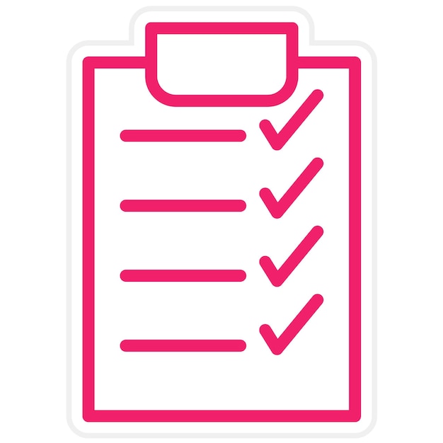 Estilo de icono de prueba libre de diseño vectorial