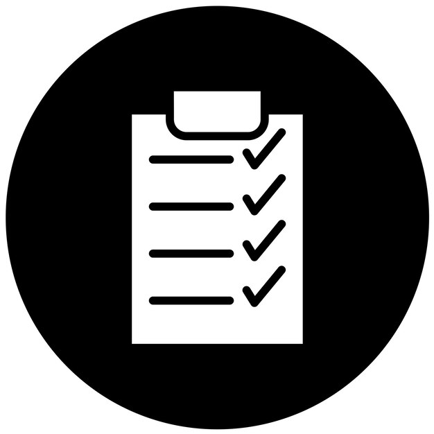Estilo de icono de prueba libre de diseño vectorial
