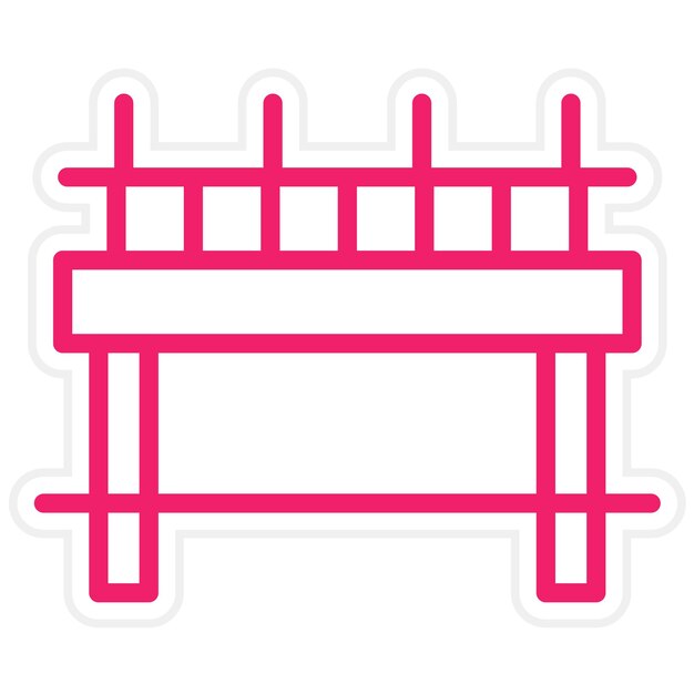 Estilo del icono del puente de diseño vectorial