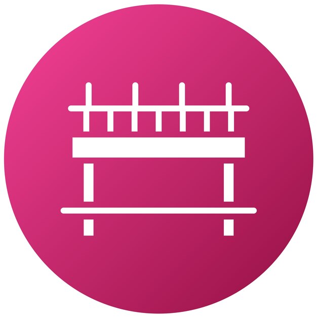 Estilo del icono del puente de diseño vectorial