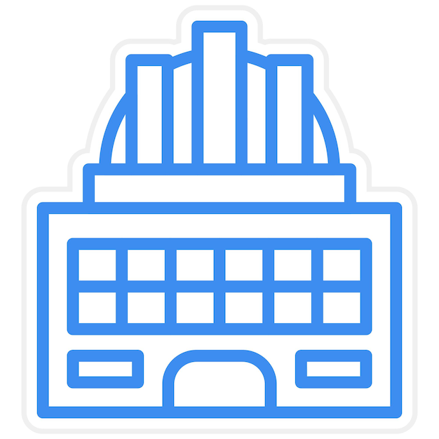 Estilo del icono de la puerta de diseño vectorial