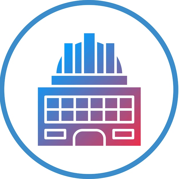 Estilo del icono de la puerta de diseño vectorial