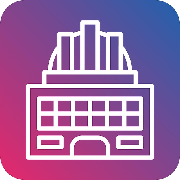Estilo del icono de la puerta de diseño vectorial