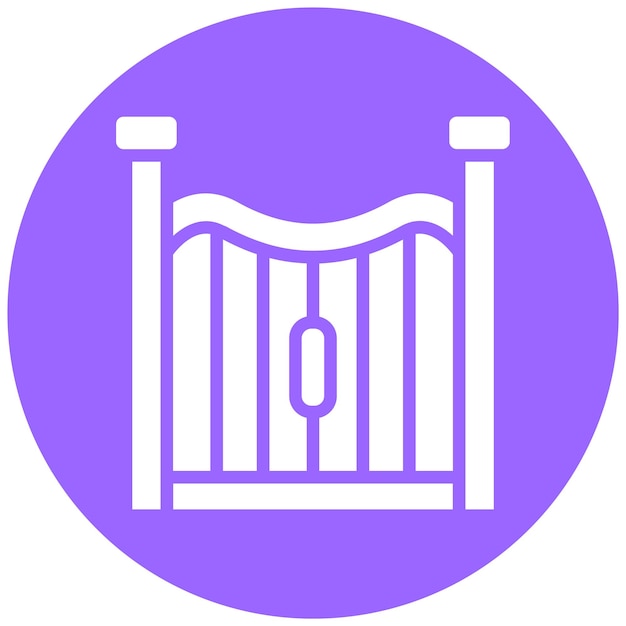 Estilo del icono de la puerta de diseño vectorial