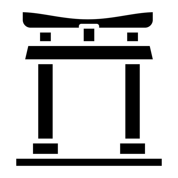 Estilo del icono de la puerta de Torii