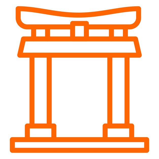 Estilo del icono de la puerta de Torii