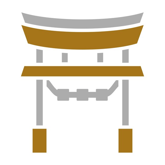 Estilo del icono de la puerta de Torii