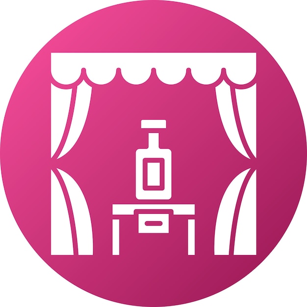 Estilo de icono de puesta en escena del producto de diseño vectorial