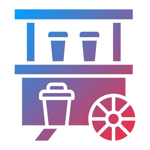 Estilo del icono del puesto de bebidas