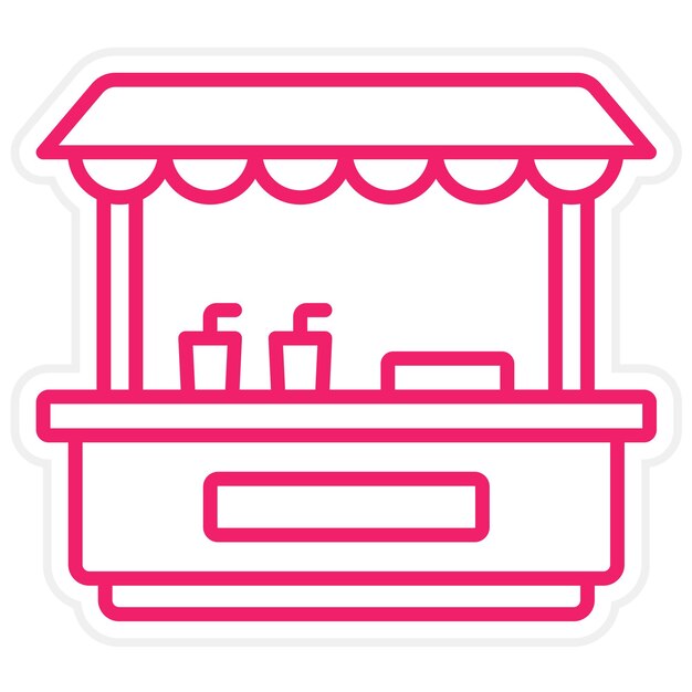 Estilo del icono del puesto de bebidas