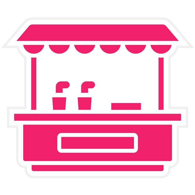 Estilo del icono del puesto de bebidas