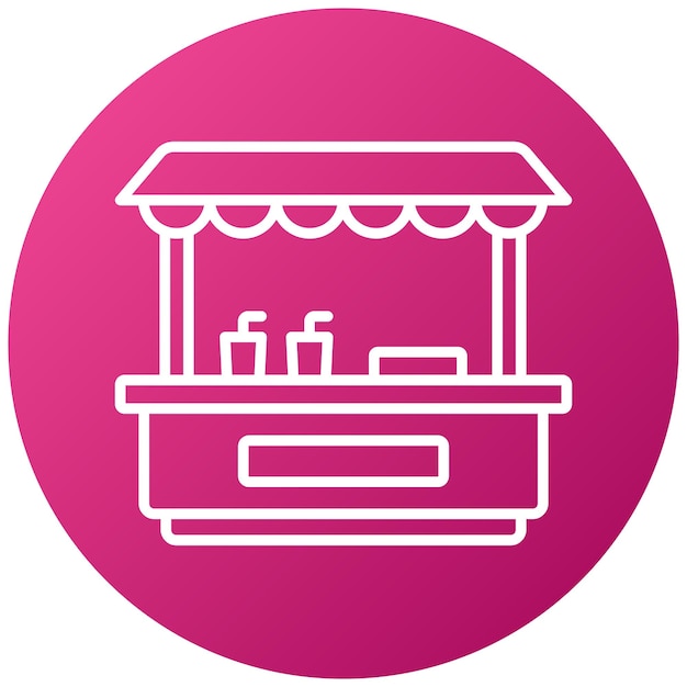 Estilo del icono del puesto de bebidas