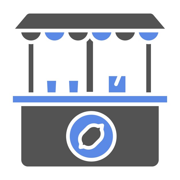 Estilo del icono del puesto de limonada
