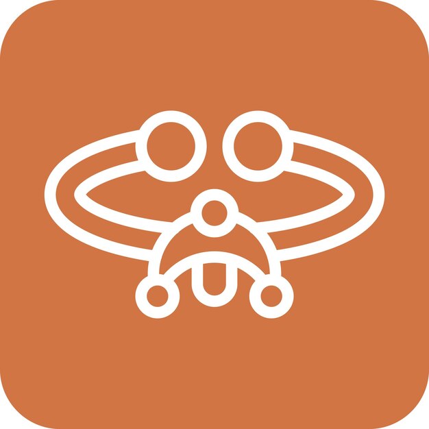 Estilo del icono de la pulsera de diseño vectorial