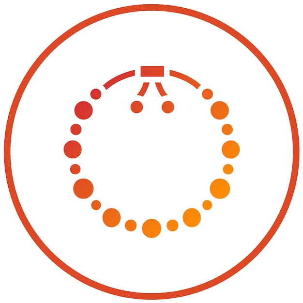 Estilo del icono de la pulsera de diseño vectorial