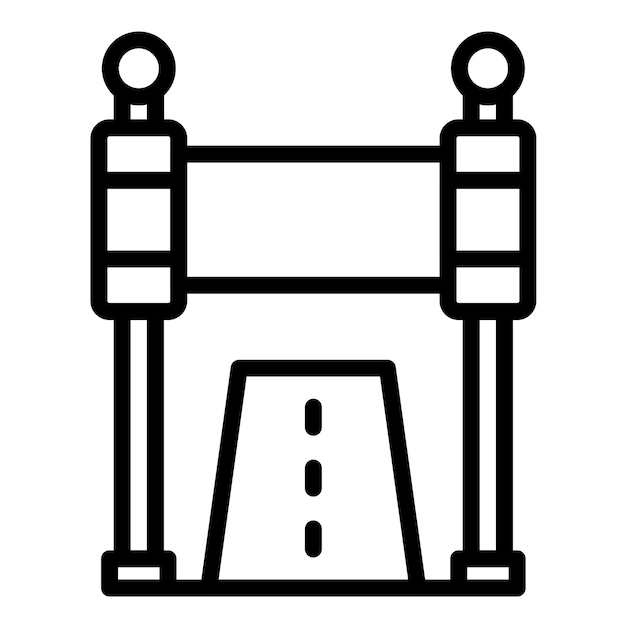 Estilo del icono del punto de inicio del diseño vectorial