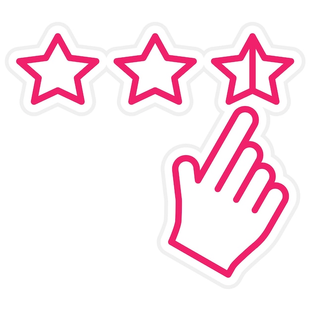 Estilo del icono de puntuación de diseño vectorial