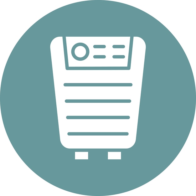 Estilo del icono del purificador de aire de diseño vectorial