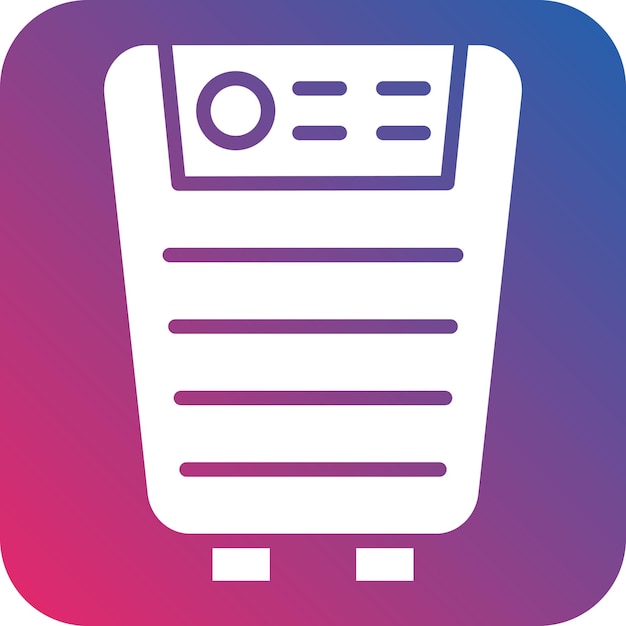 Estilo del icono del purificador de aire de diseño vectorial