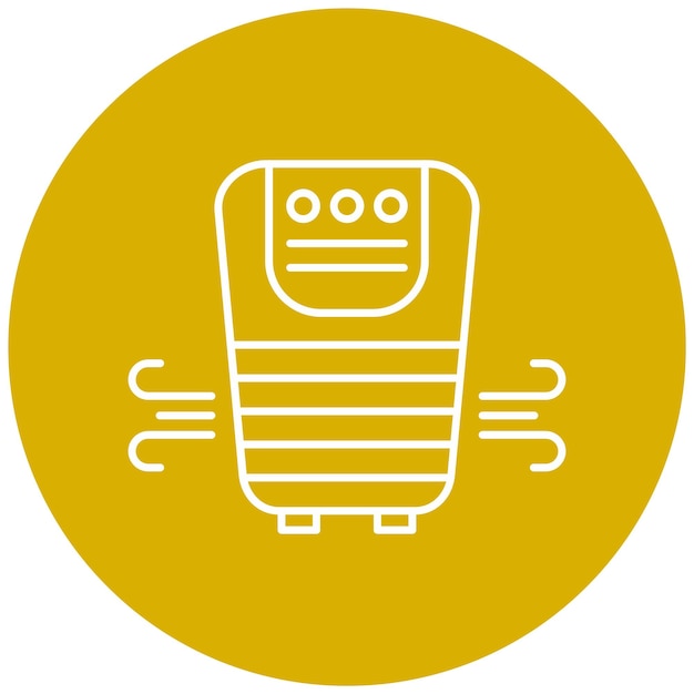 Estilo del icono del purificador de aire de diseño vectorial
