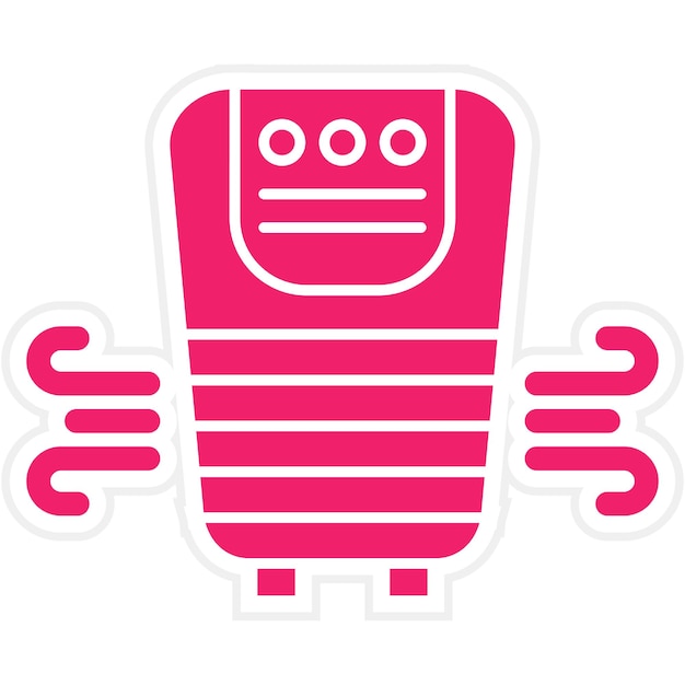 Estilo del icono del purificador de aire de diseño vectorial